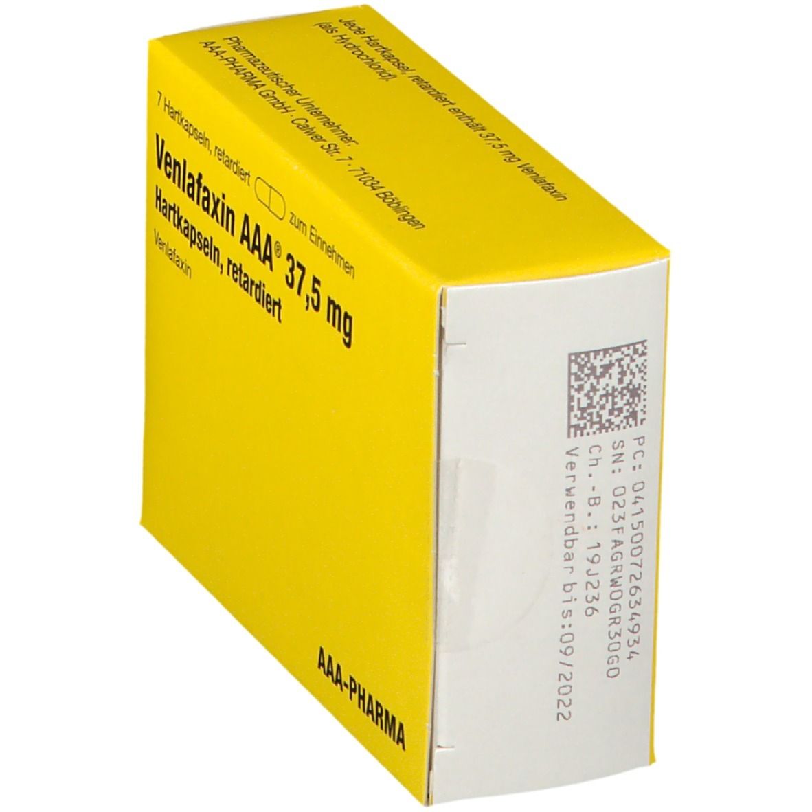 Venlafaxin AAA® 37.5Mg