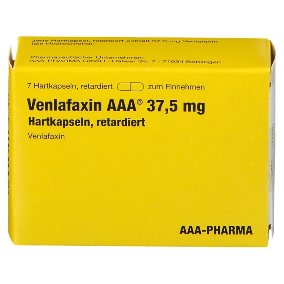 Venlafaxin AAA® 37.5Mg 