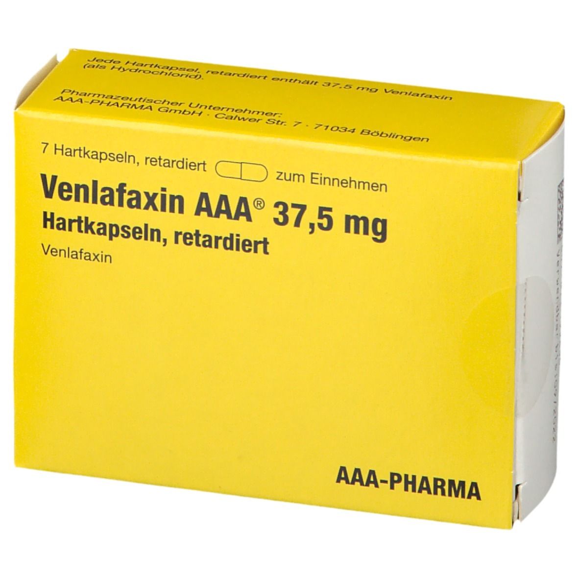Venlafaxin AAA® 37.5Mg