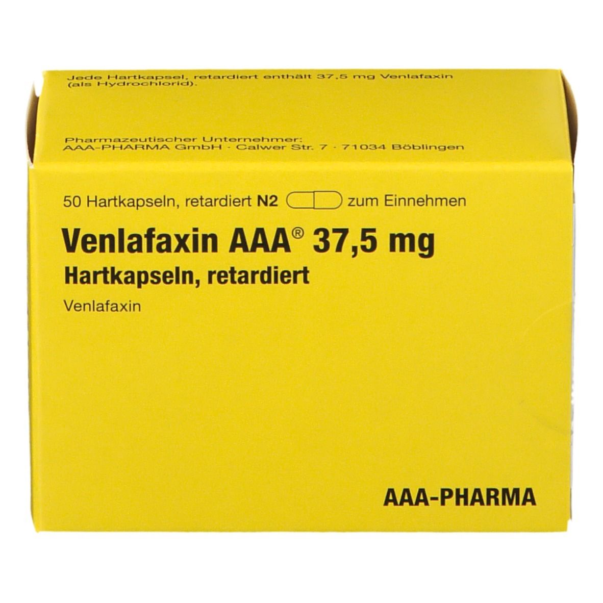 Venlafaxin AAA® 37.5Mg 