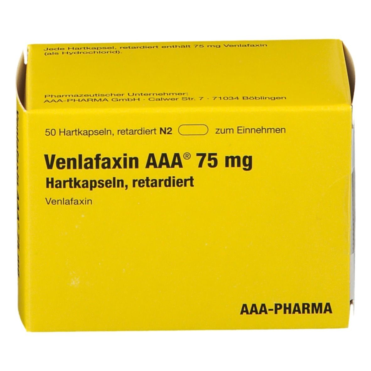 Venlafaxin AAA® 75Mg a