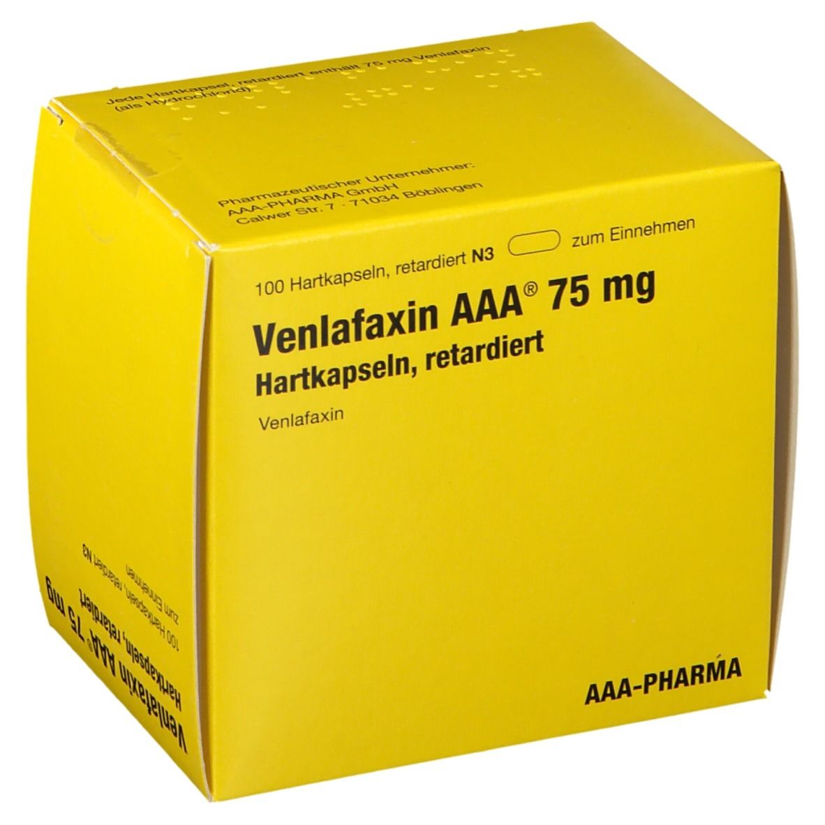 Venlafaxin AAA® 75Mg a