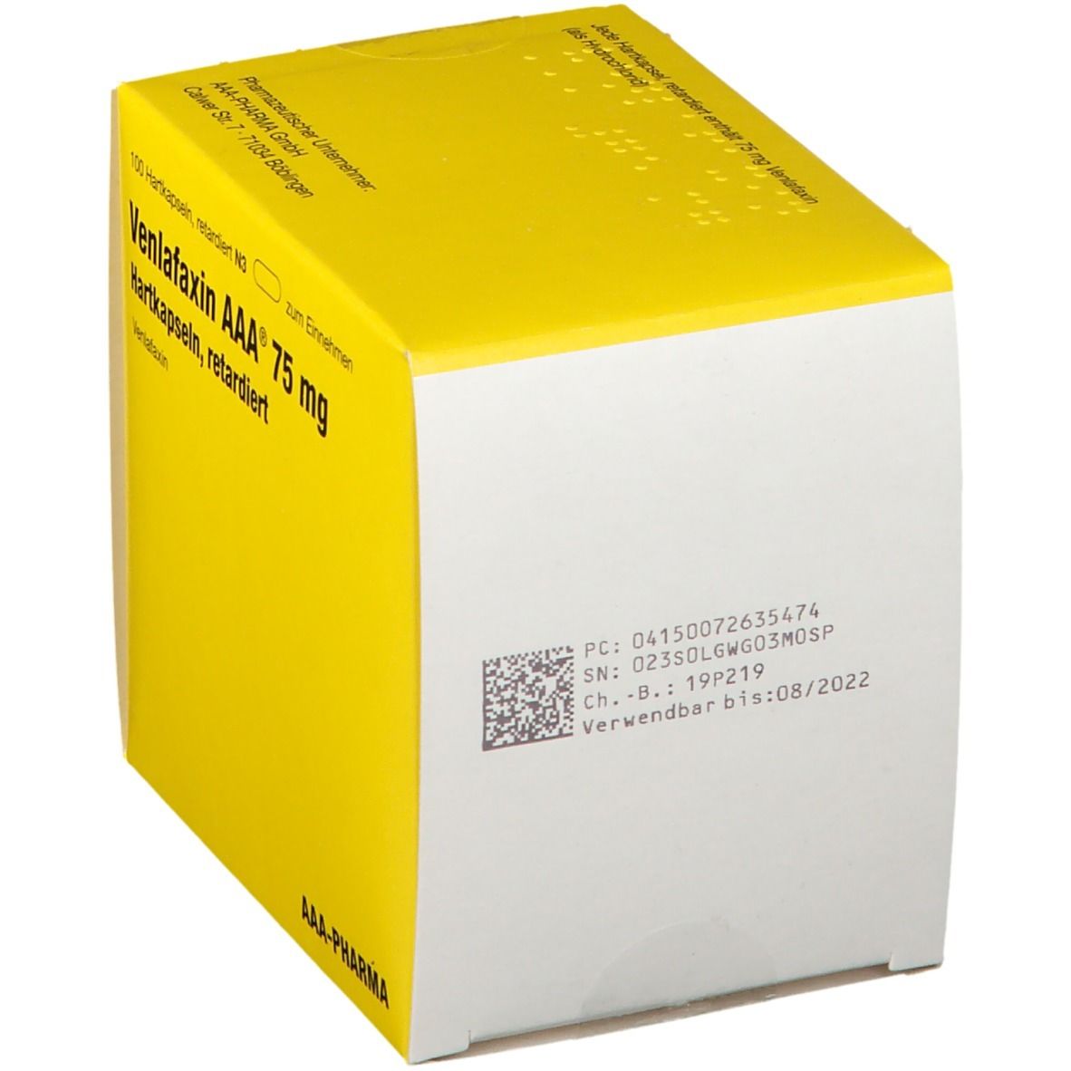 Venlafaxin AAA® 75Mg a