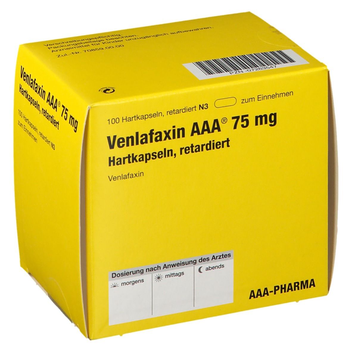 Venlafaxin AAA® 75Mg a