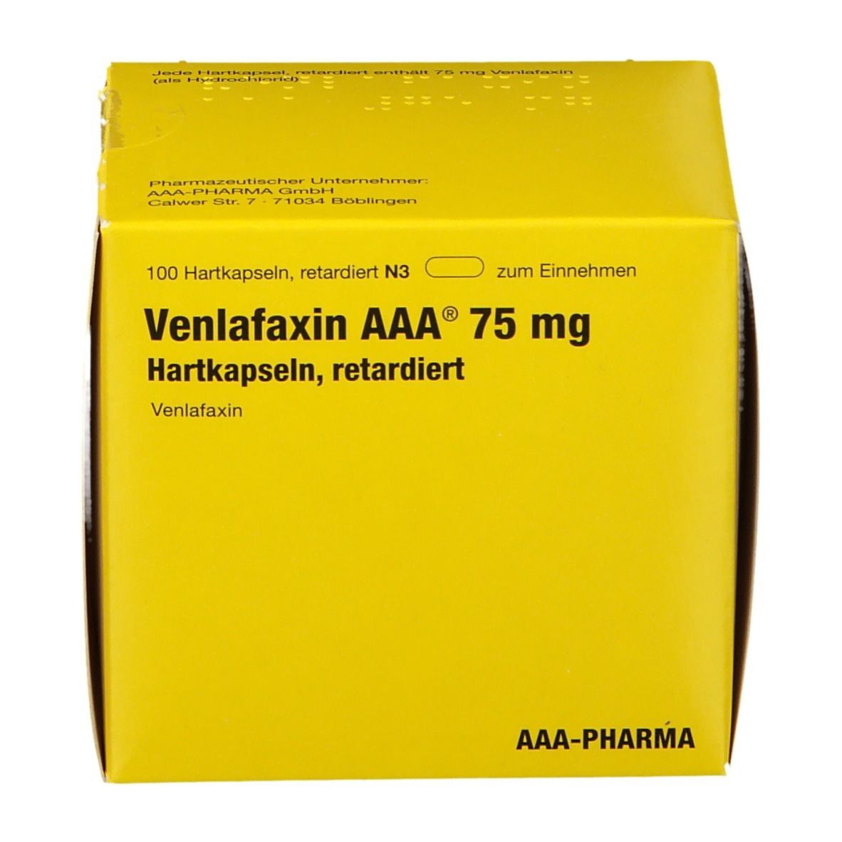 Venlafaxin AAA® 75Mg a