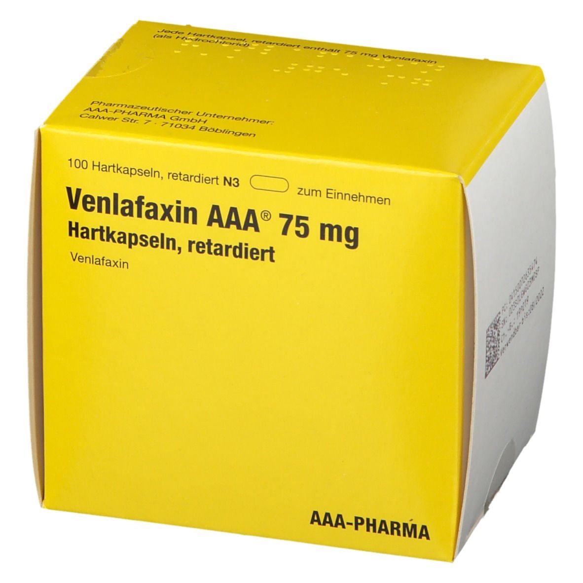 Venlafaxin AAA® 75Mg a