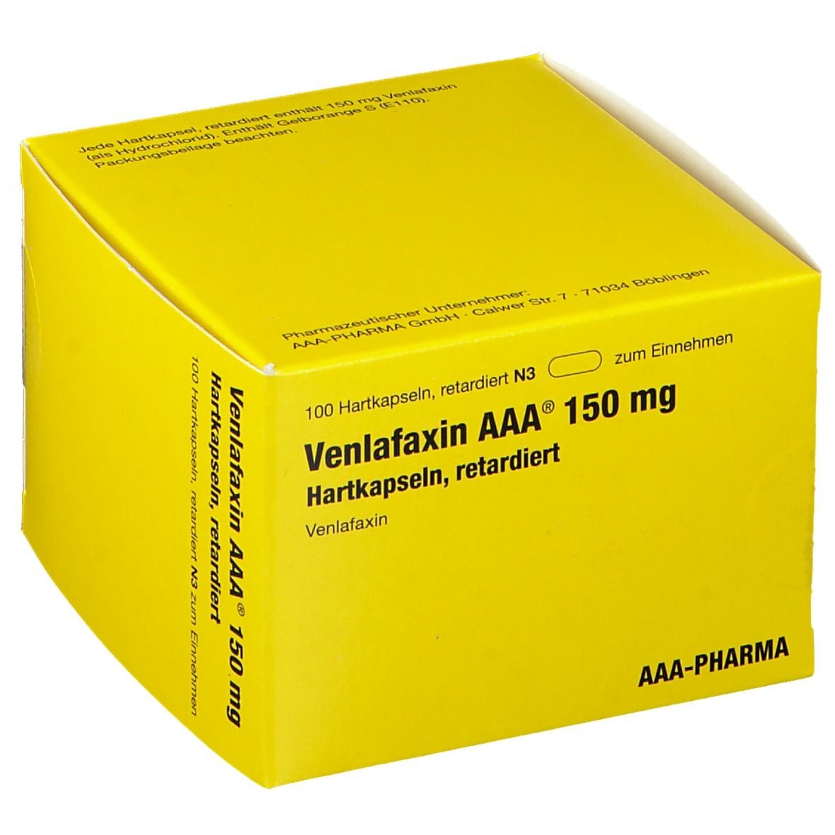 Venlafaxin AAA® 150Mg