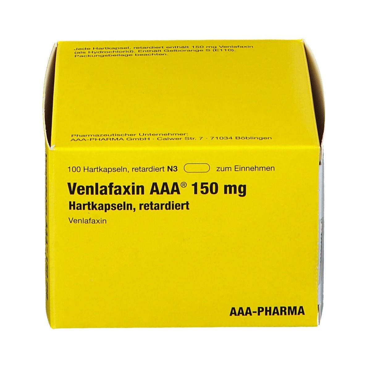 Venlafaxin AAA® 150Mg