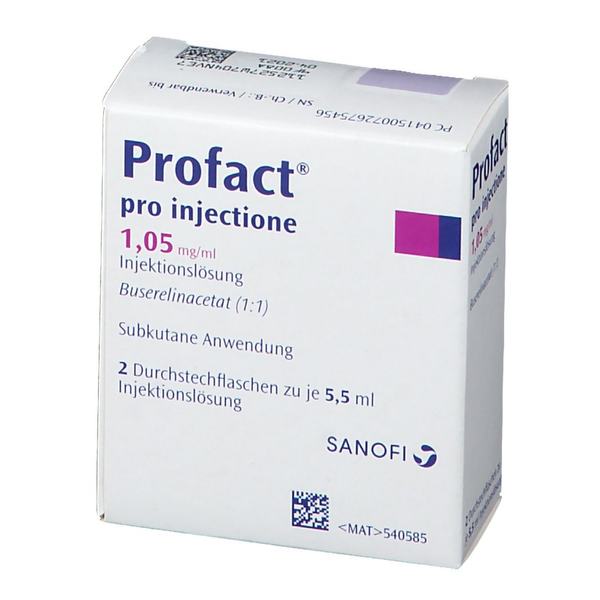 Profact® pro injectione 1,05 mg/ml
