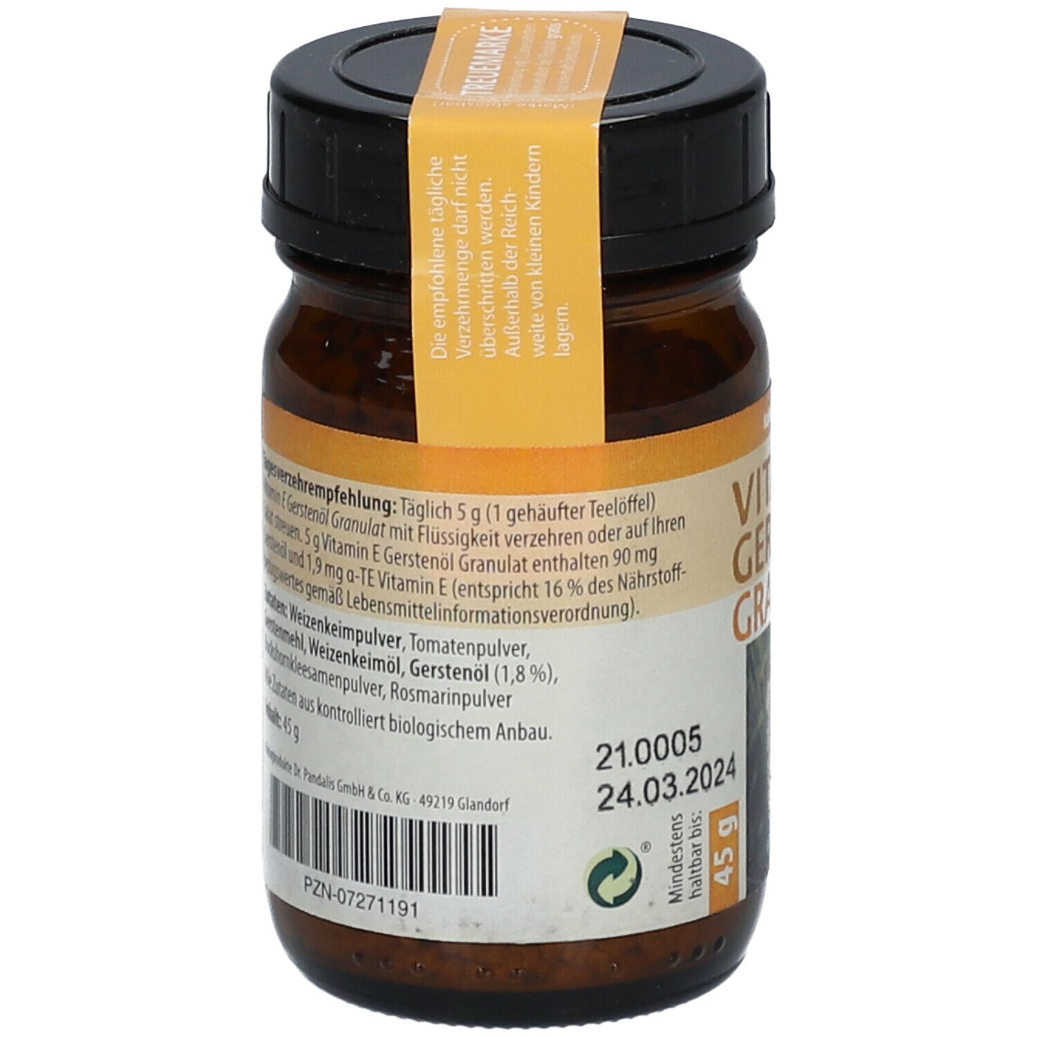 Vitamin E Gerstenöl Dr.Pandalis Granulat 45 g