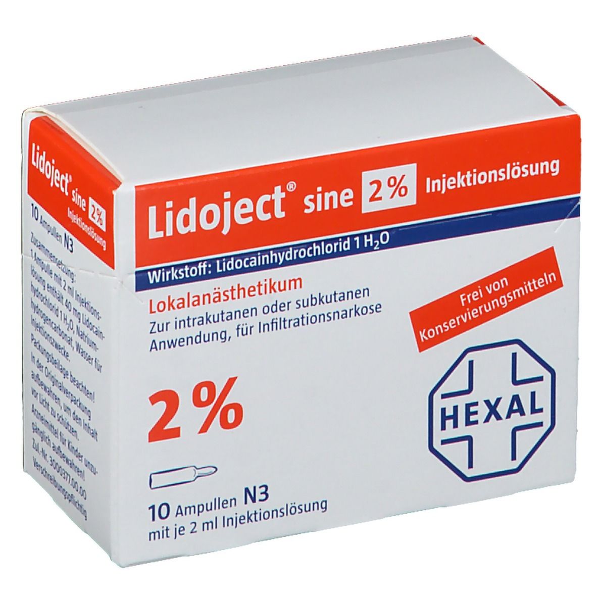 Lidoject® sine 2%