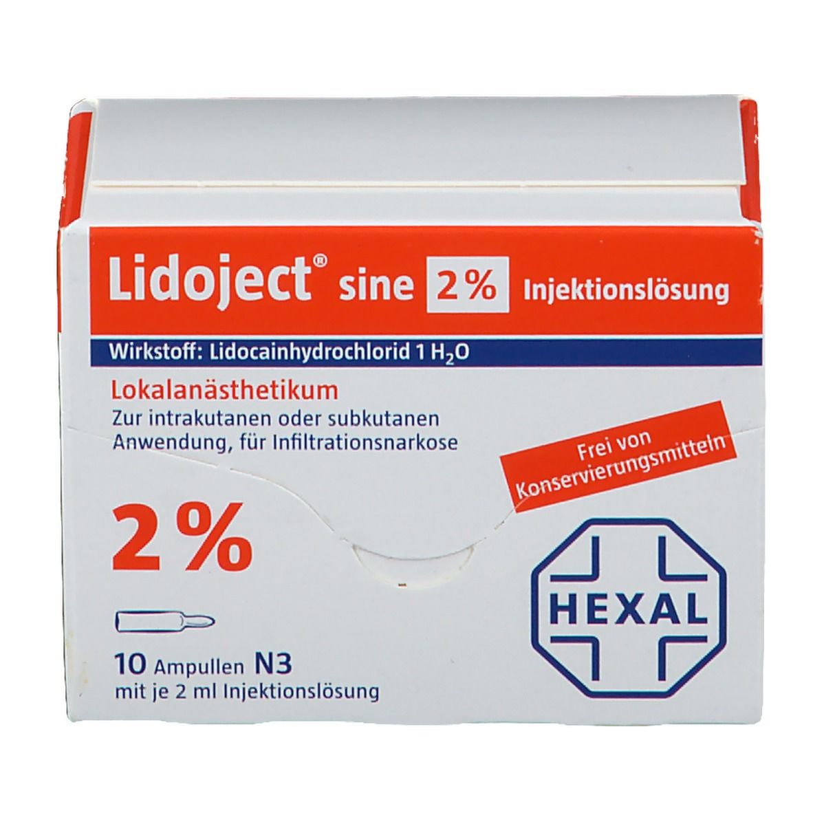 Lidoject® sine 2%