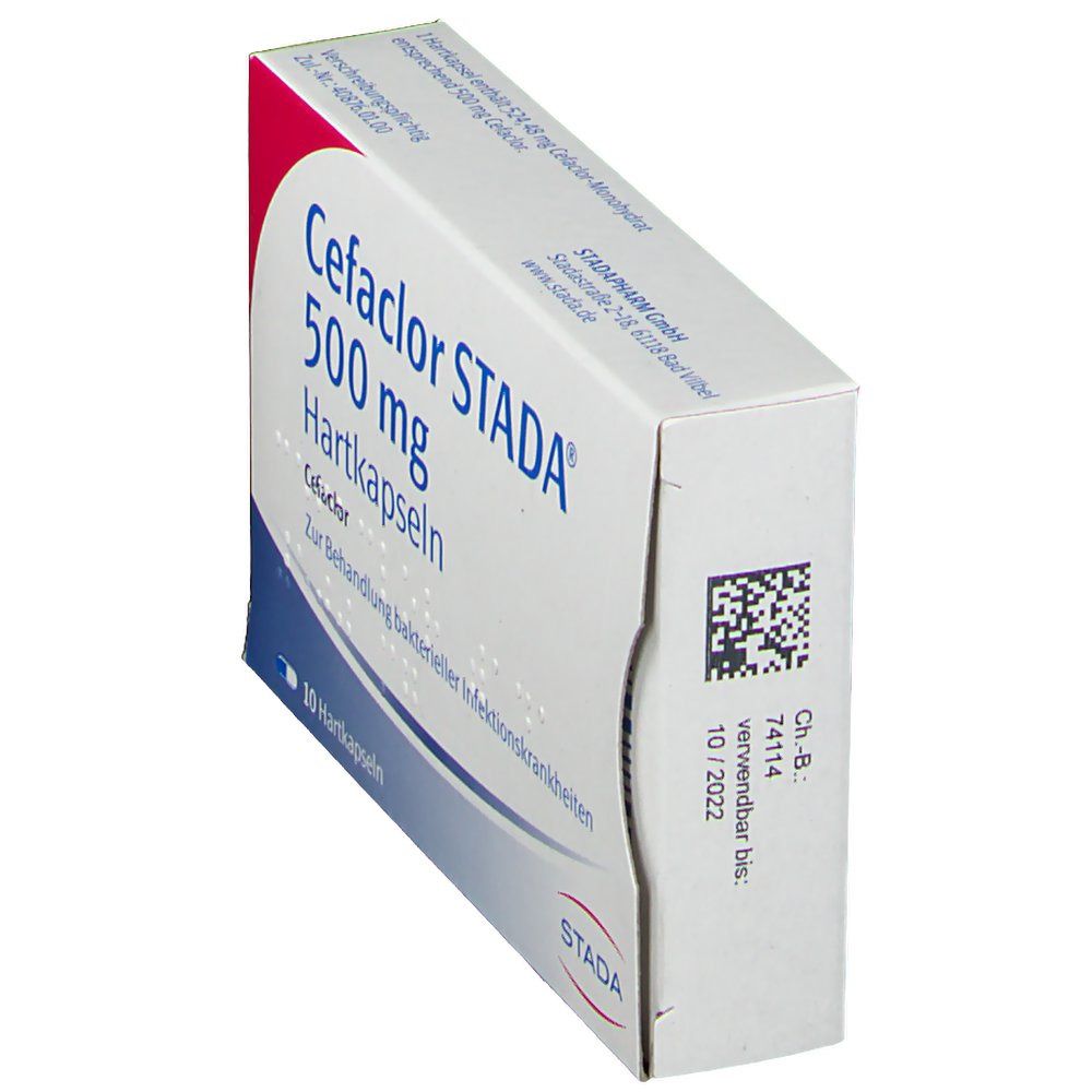 Cefaclor Stada 500 mg Hartkapseln 10 St