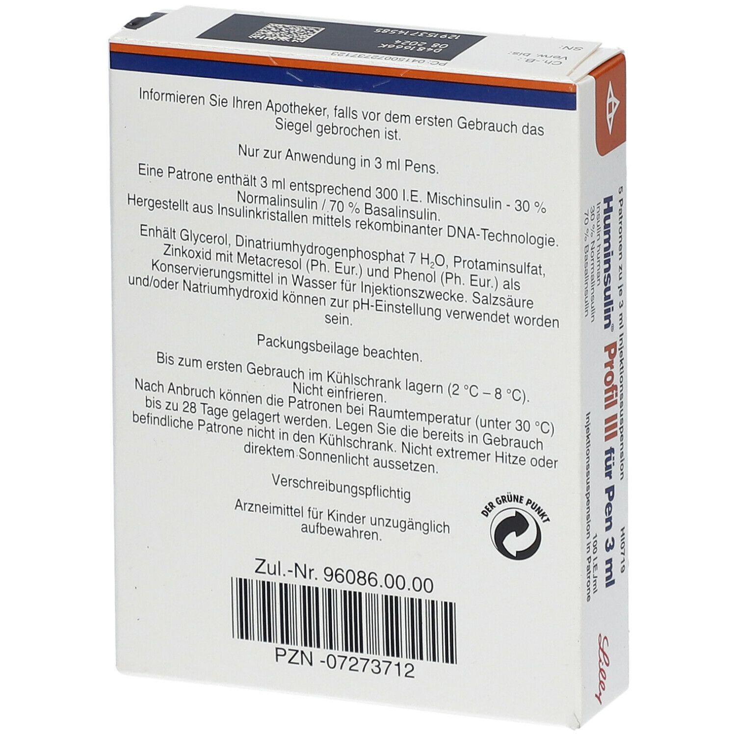 Huminsulin® Profil III für Pen 3 ml