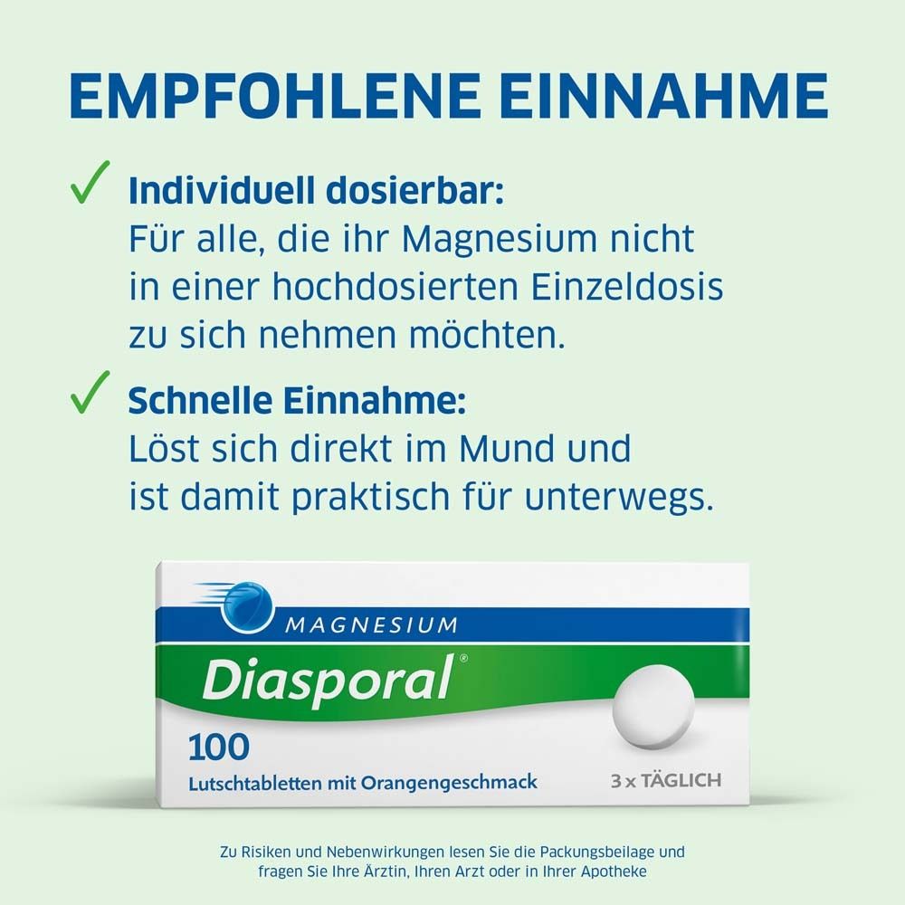 Magnesium-Diasporal® 100 Lutschtabletten