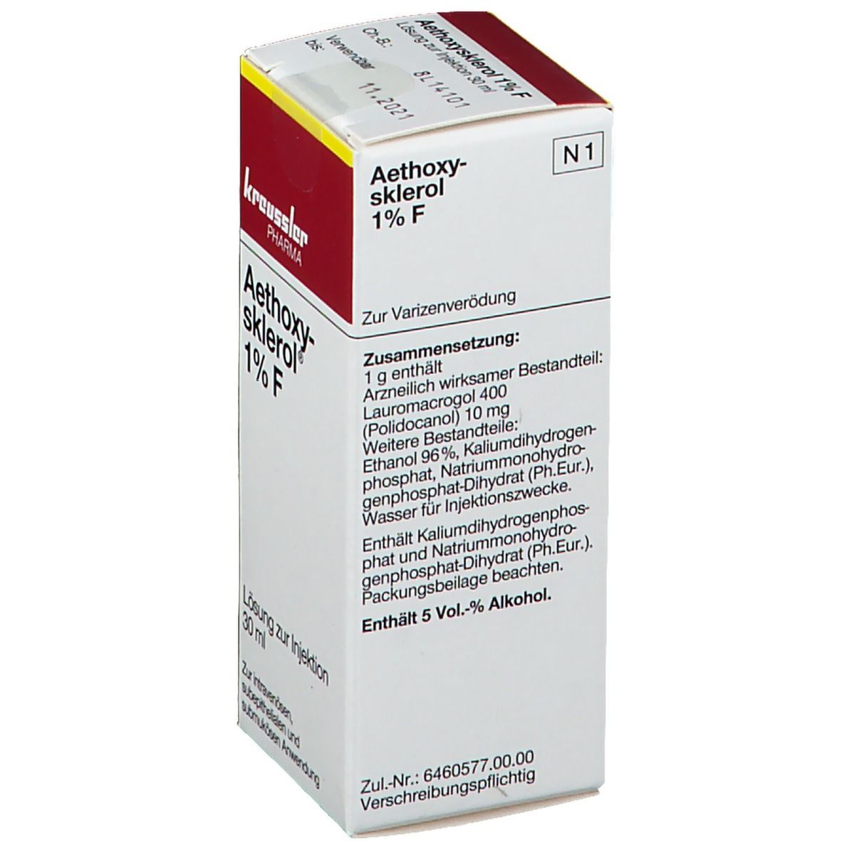 Aethoxysklerol 1% F Injektionslösung 30 ml