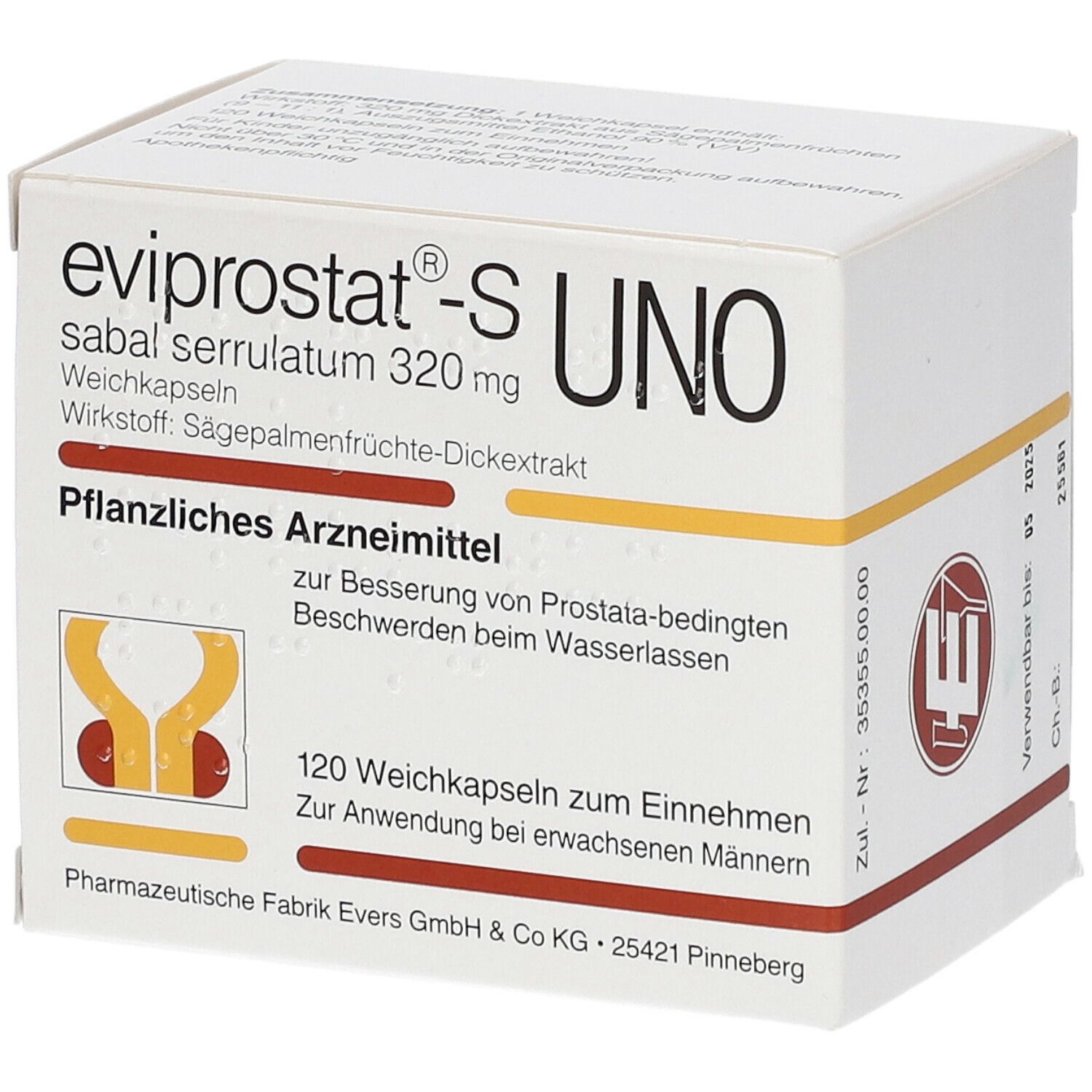 Eviprostat®-S sabal serrulatum 320 mg uno Kapseln