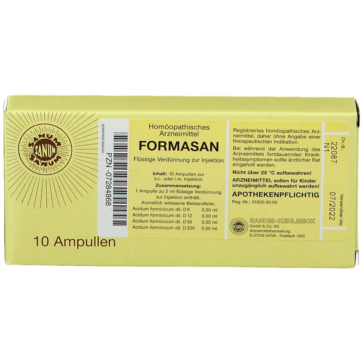 Formasan Injektion Ampullen