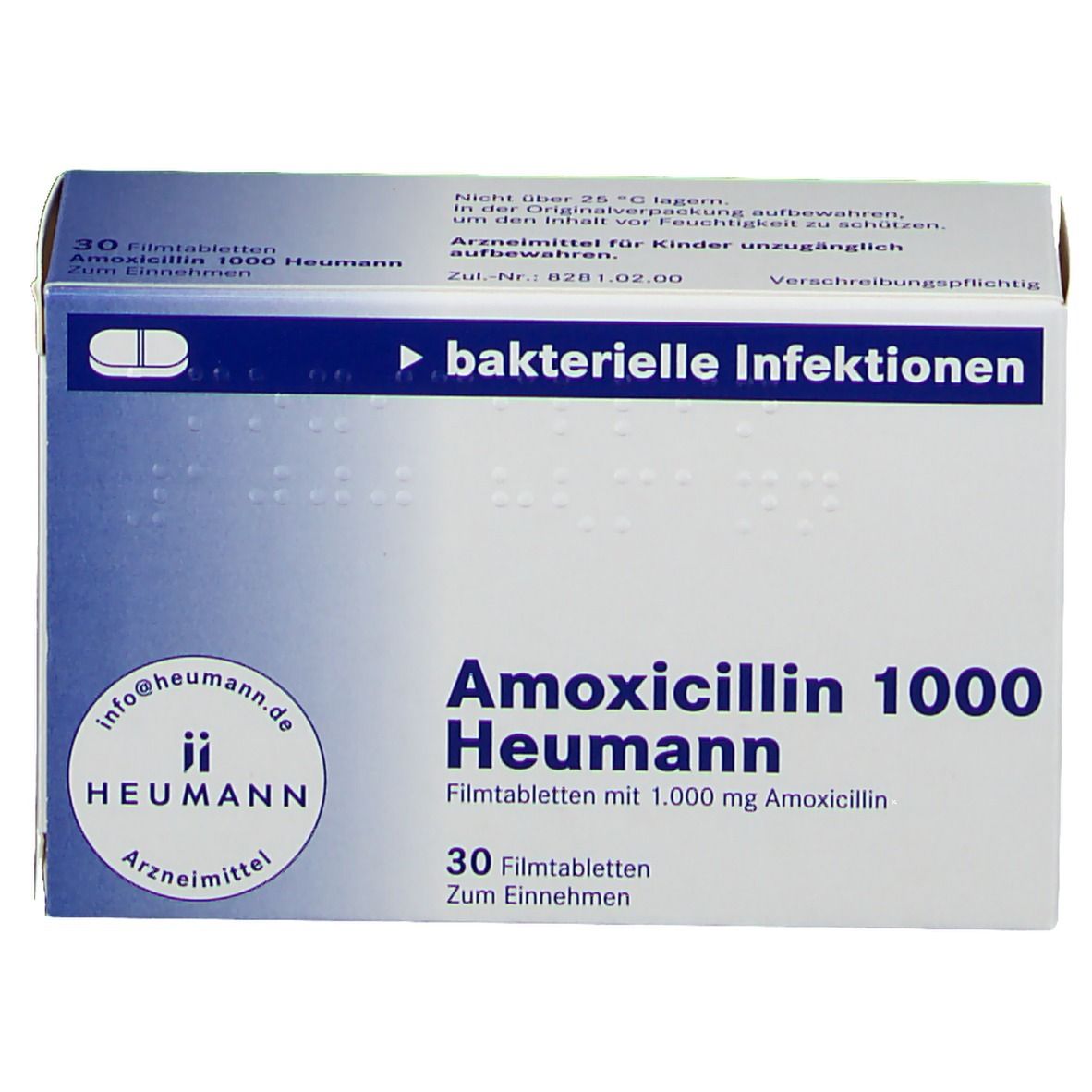 Amoxicillin 1000 Heumann 30 St mit dem ERezept kaufen Shop Apotheke