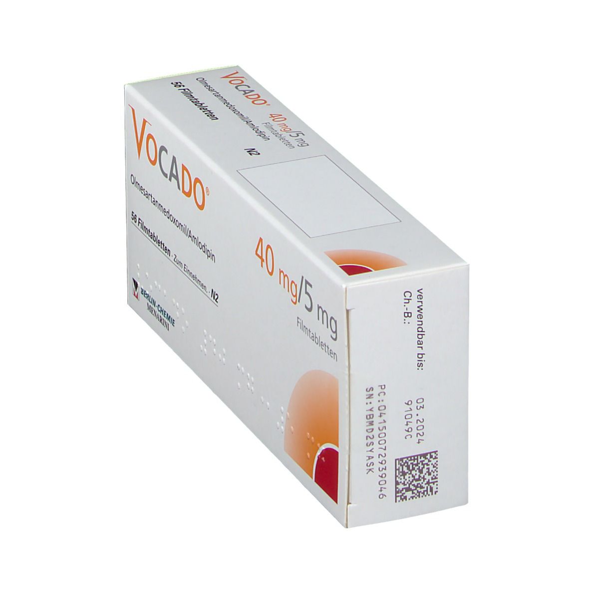 Vocado 40 mg/5 mg Filmtabletten 56 St