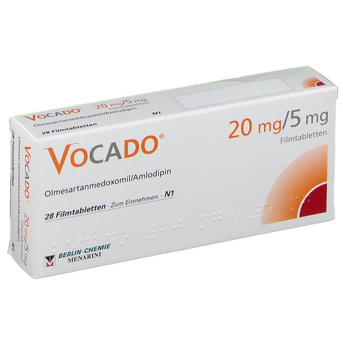 Vocado 20 mg/5 mg Filmtabletten 28 St