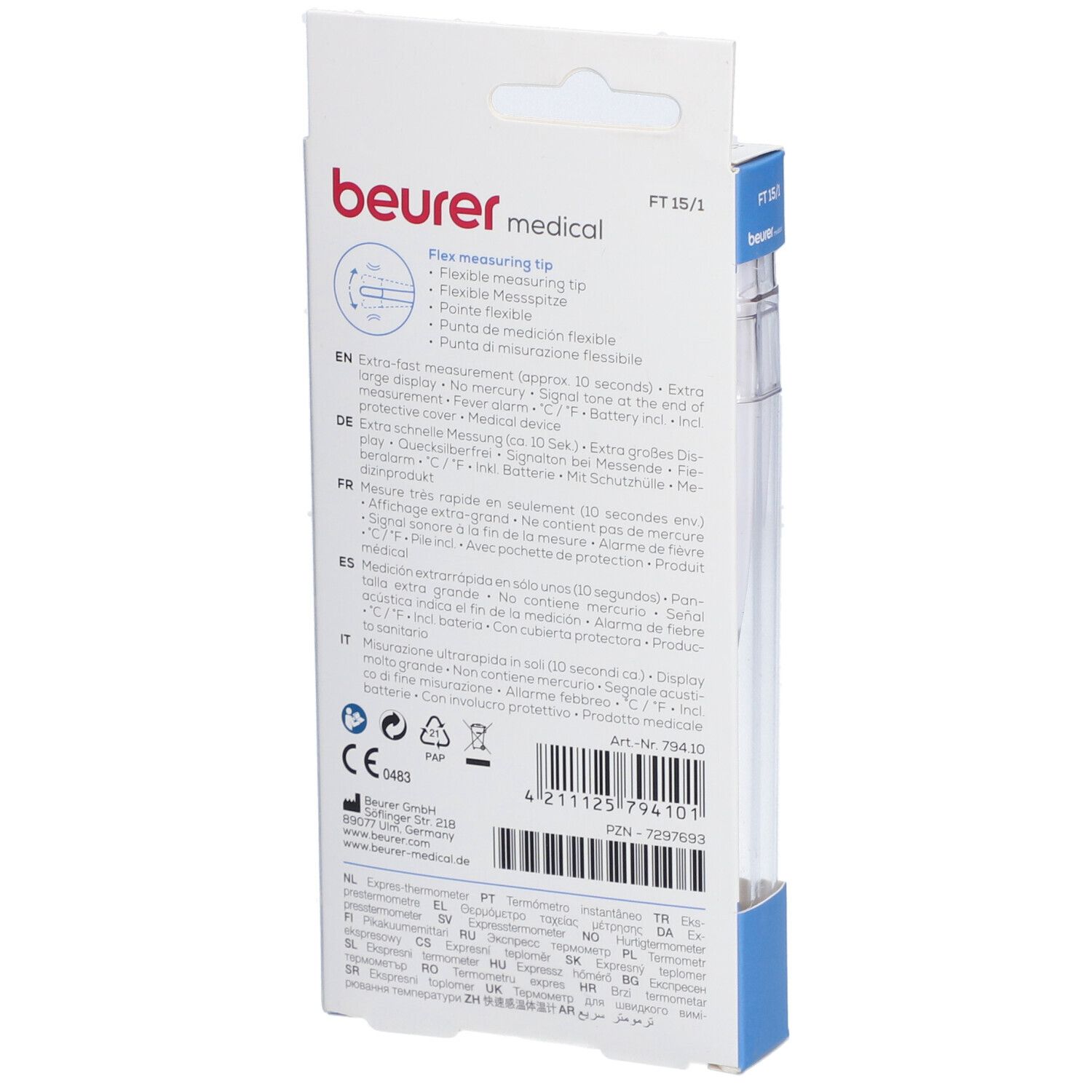 beurer Express Thermometer - Extra schnelle Messung