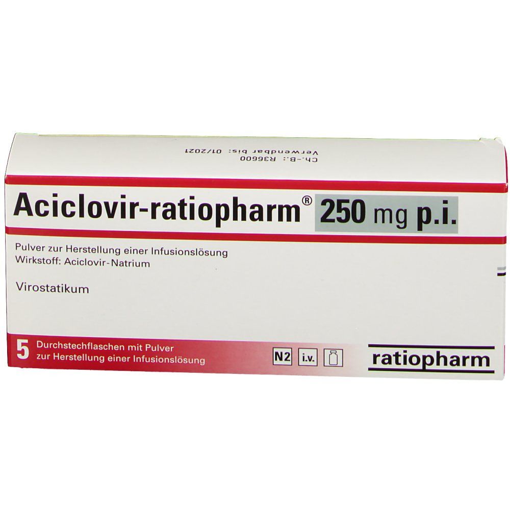 Aciclovir-ratiopharm® 250 mg p.i.