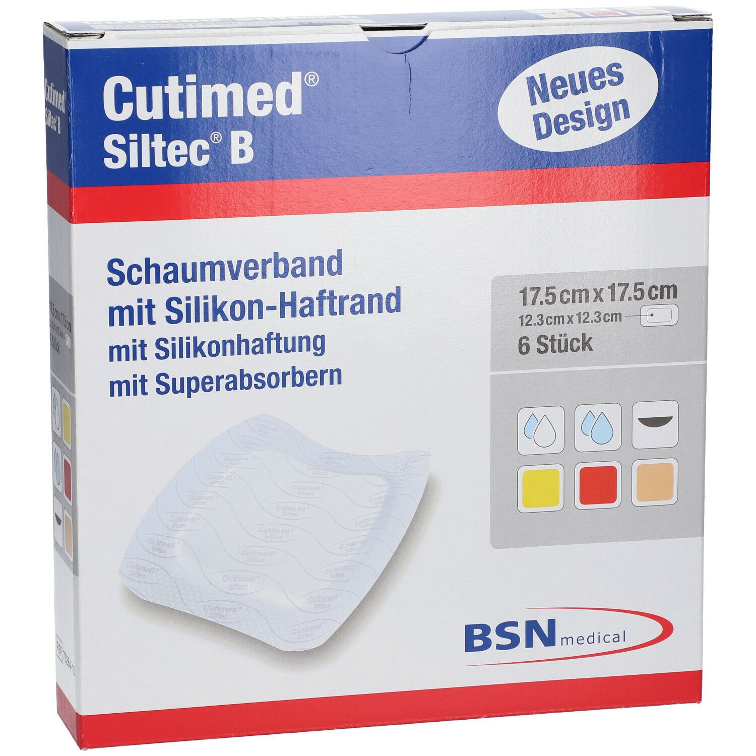 Cutimed® Siltec® B 17,5 x 17,5 cm