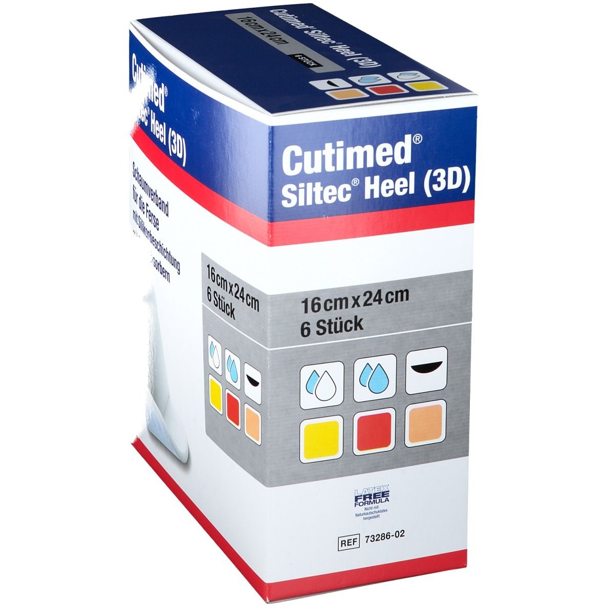 Cutimed® Siltec® Heel 3D 16 cm x 24 cm