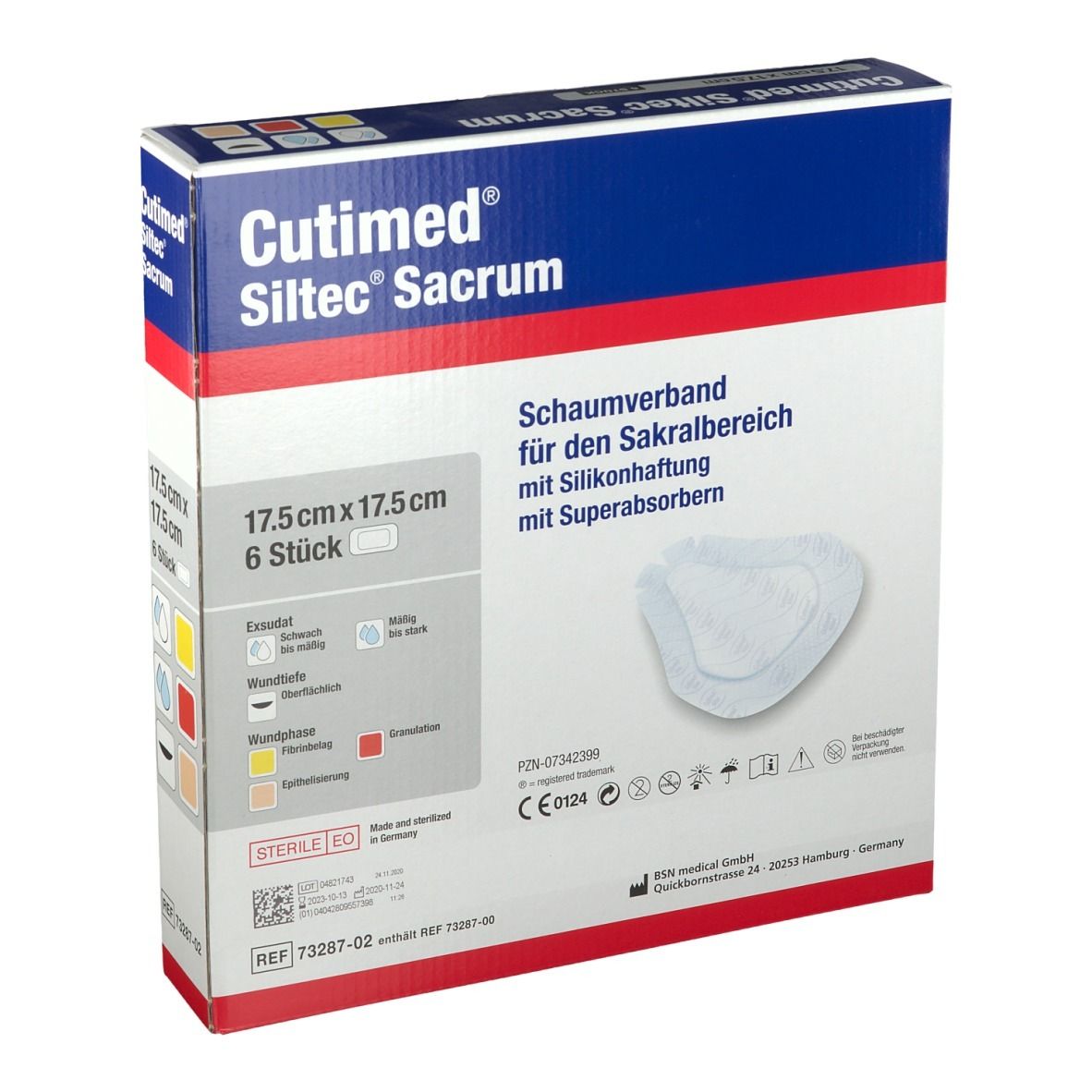 Cutimed® Siltec Sacrum 17,5 cm x 17,5 cm