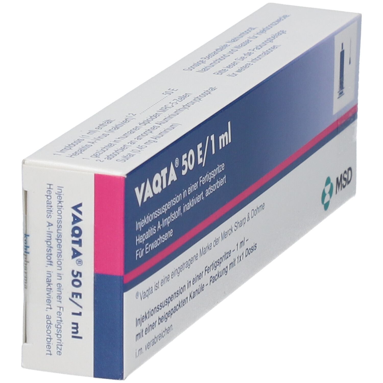 Vaqta 50 E/1 ml Injektionssuspension Fertigspr. 10x1 Fertigspritzen