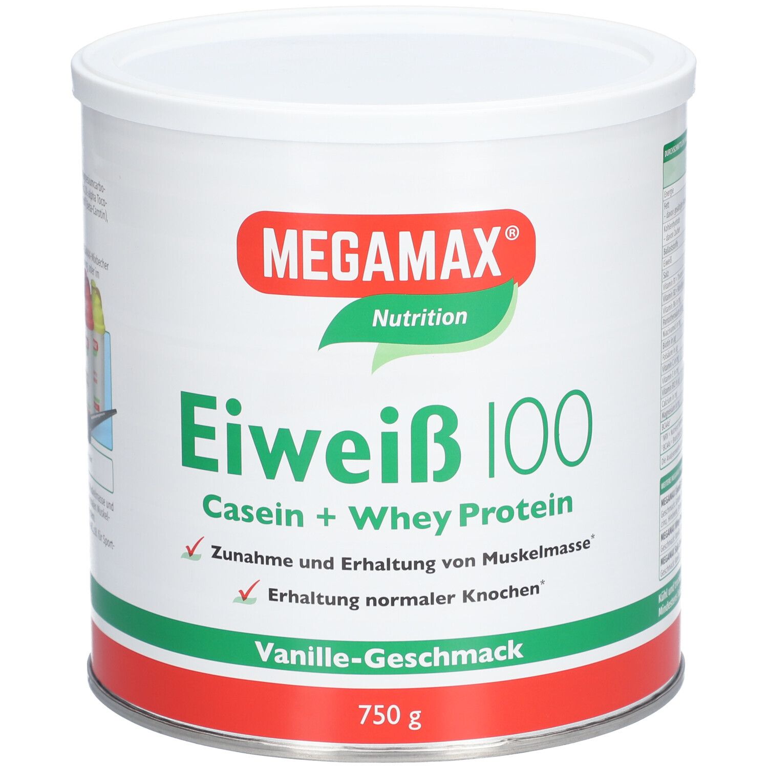 MEGAMAX® Nutrition Eiweiß 100 Vanille-Geschmack