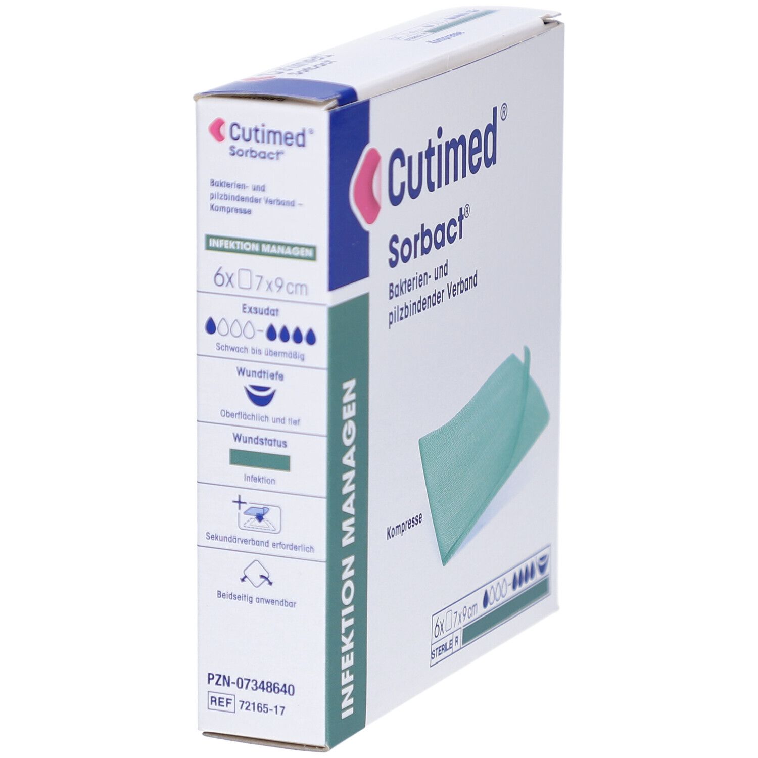 Cutimed® Sorbact® Wundverband 7 x 9 cm