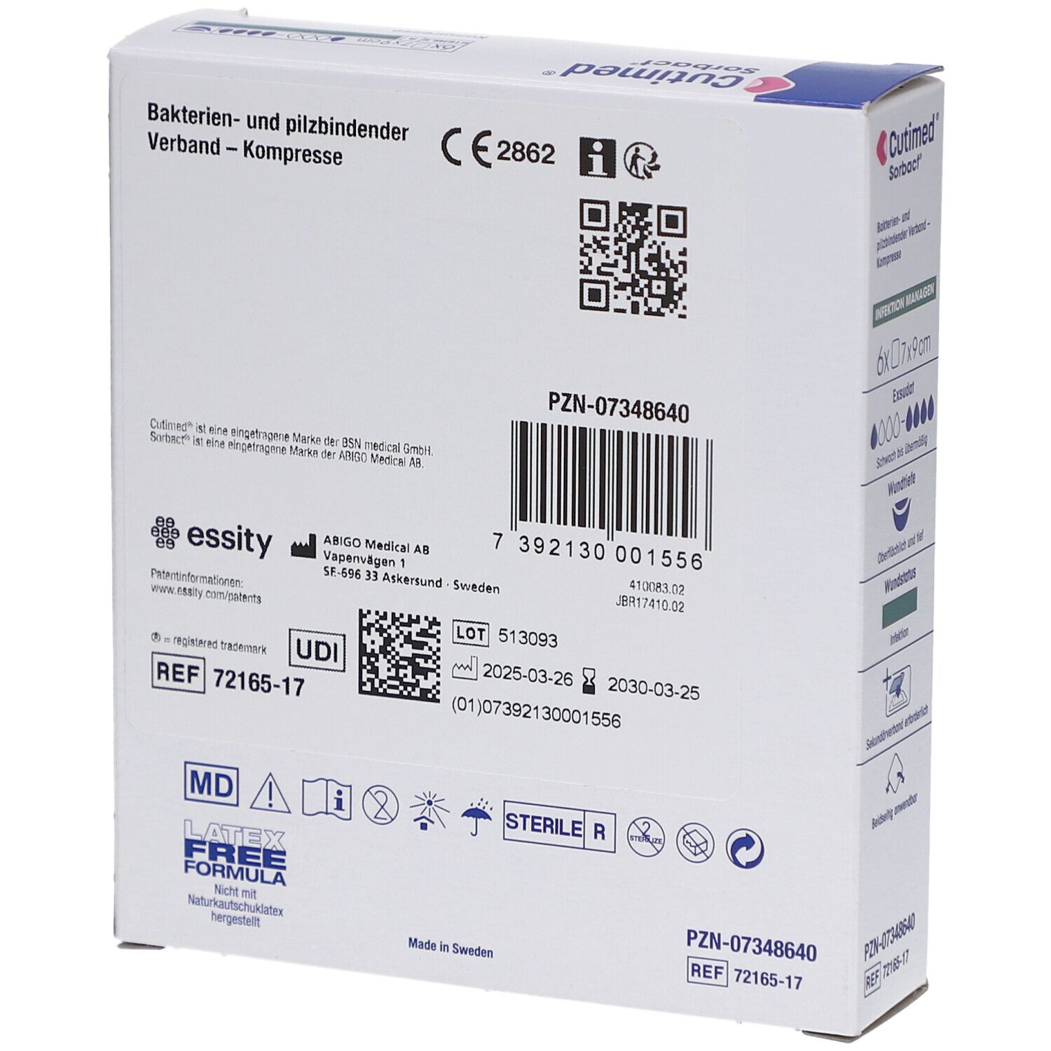 Cutimed® Sorbact® Wundverband 7 x 9 cm