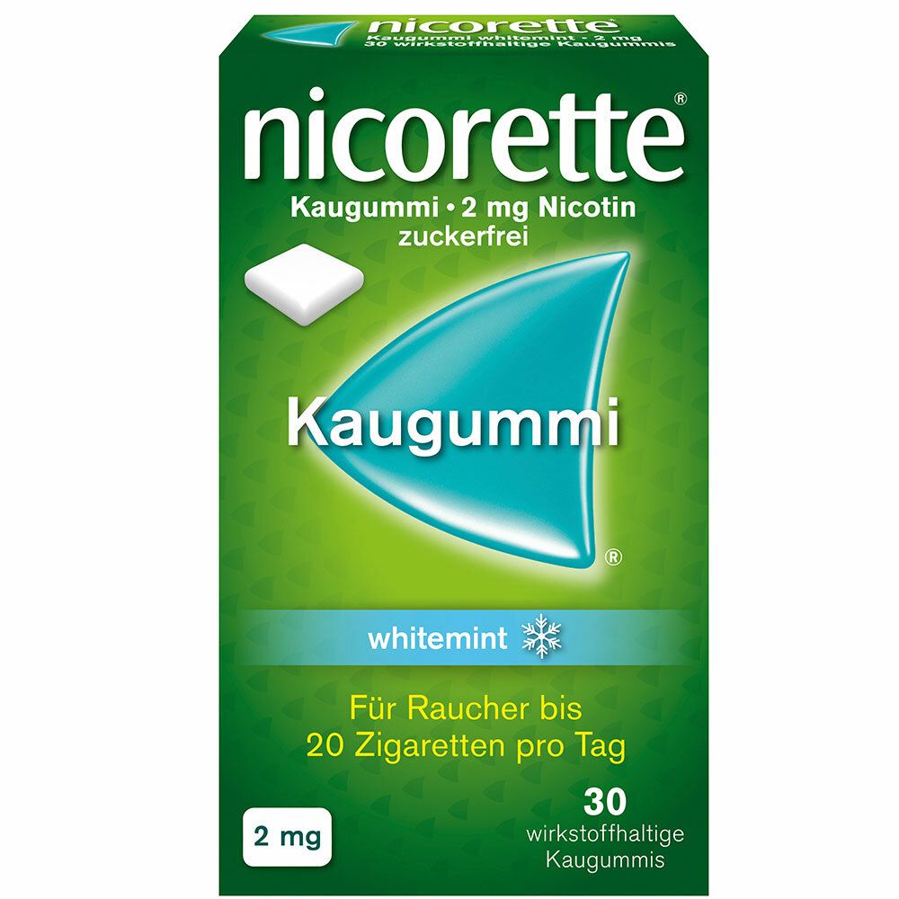 nicorette® Kaugummi 2 mg Whitemint