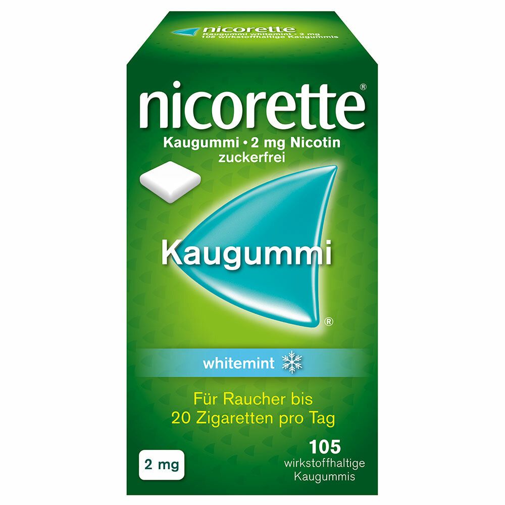 nicorette® Kaugummi 2 mg Whitemint