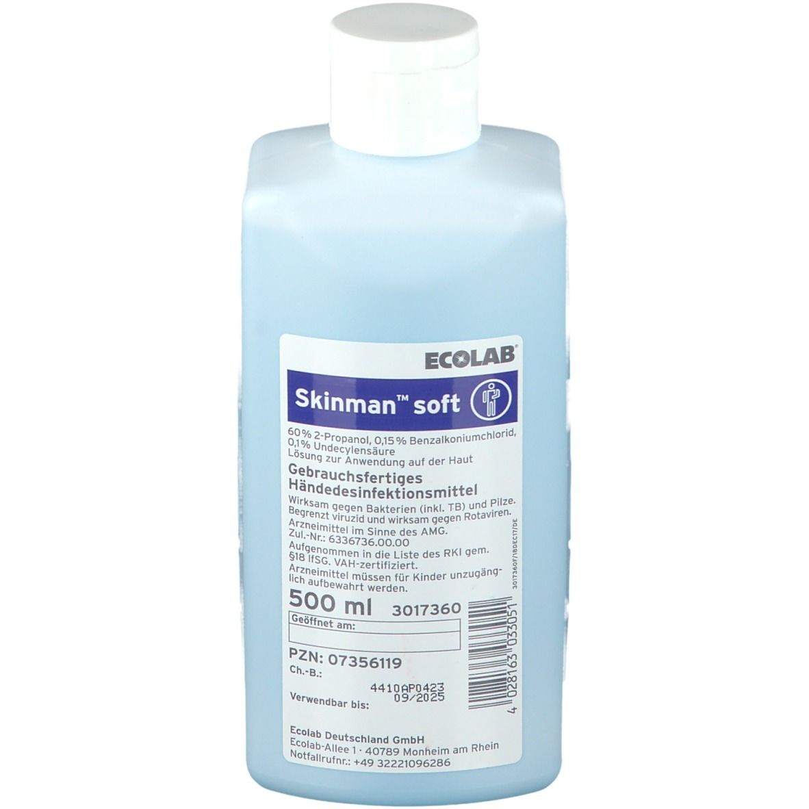 Skinman soft Händedesinfektion Spenderflasche 500 ml Lösung