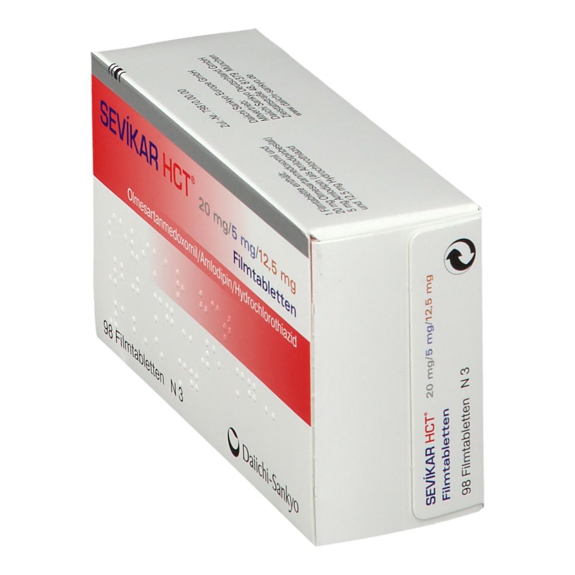 Sevikar HCT 20 mg/5 mg/12,5 mg Filmtabletten 98 St