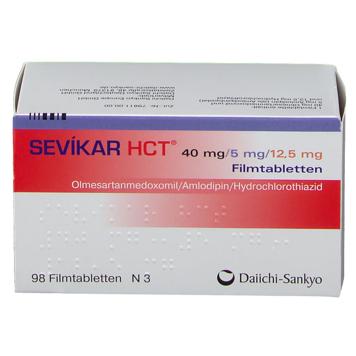 SEVIKAR HCT® 40mg/5mg/12,5mg