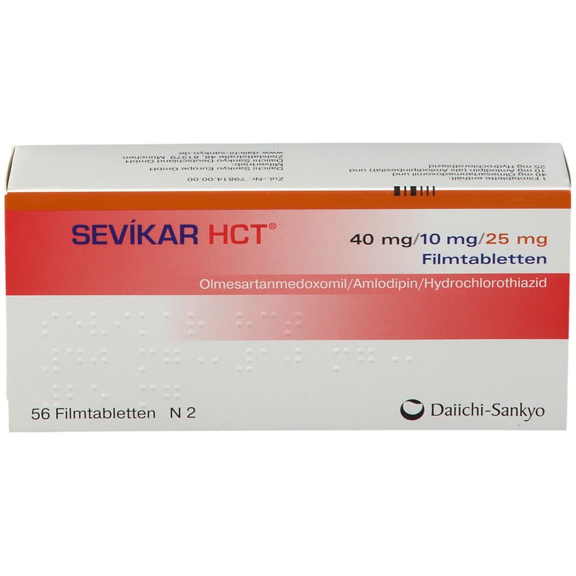 SEVIKAR HCT® 40mg/10mg/25mg