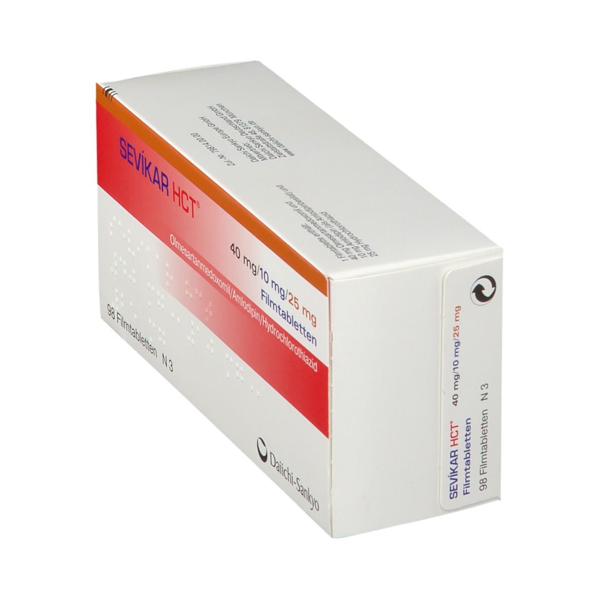 Sevikar HCT 40 mg/10 mg/25 mg Filmtabletten 98 St