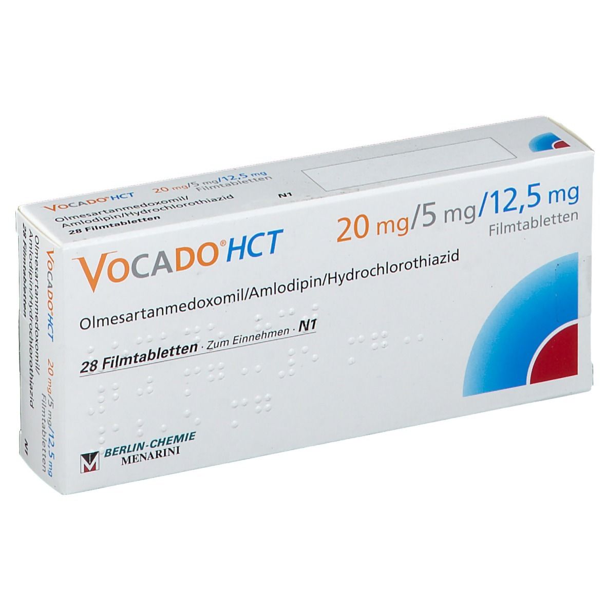 Vocado HCT 20 mg/5 mg/12,5 mg Filmtabletten 28 St