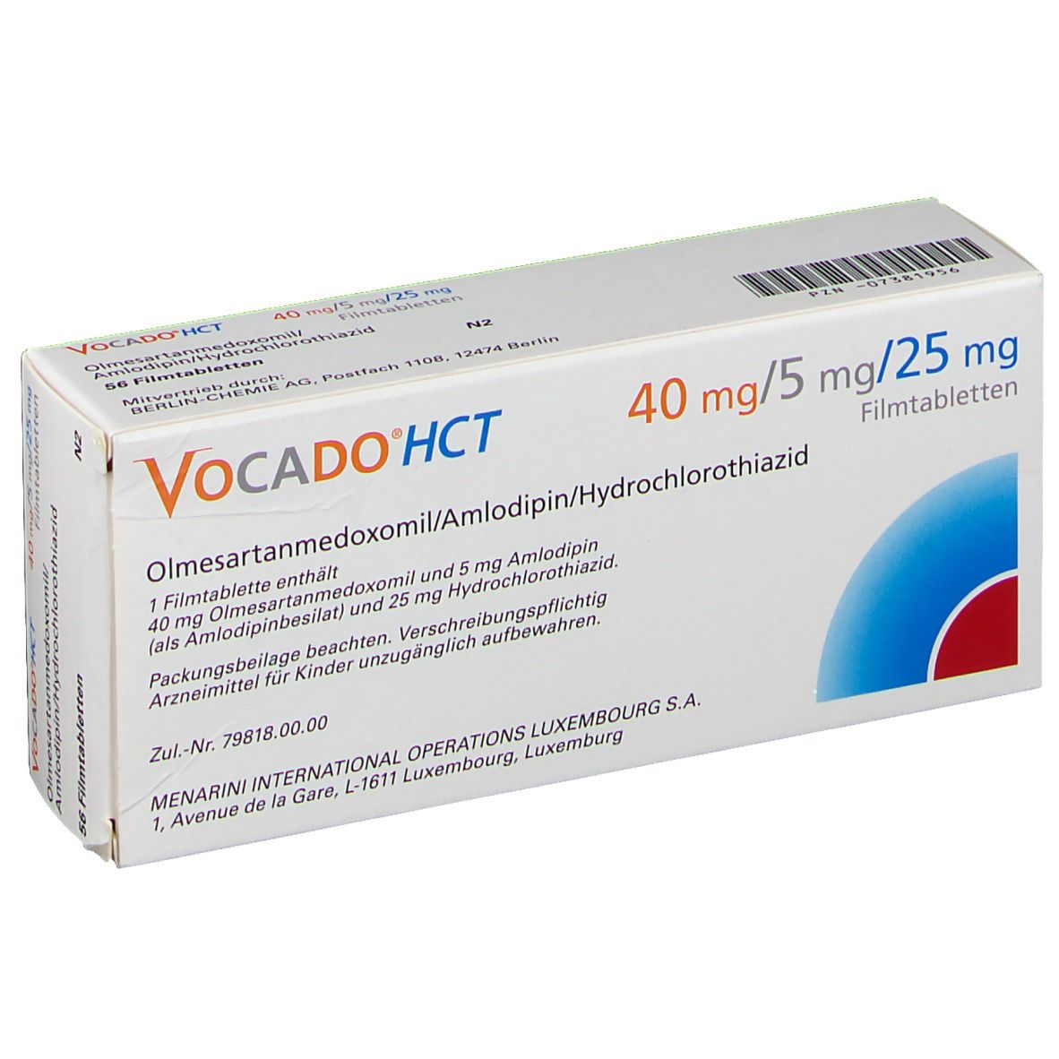 Vocado®HCT 40 mg/5 mg/25 mg