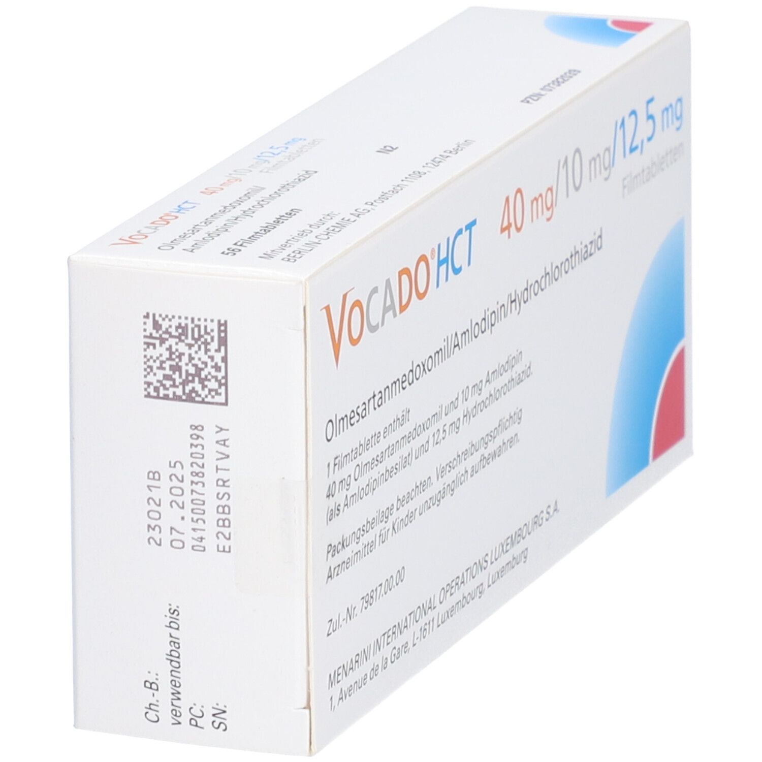 Vocado®HCT 40 mg/10 mg/12,5 mg