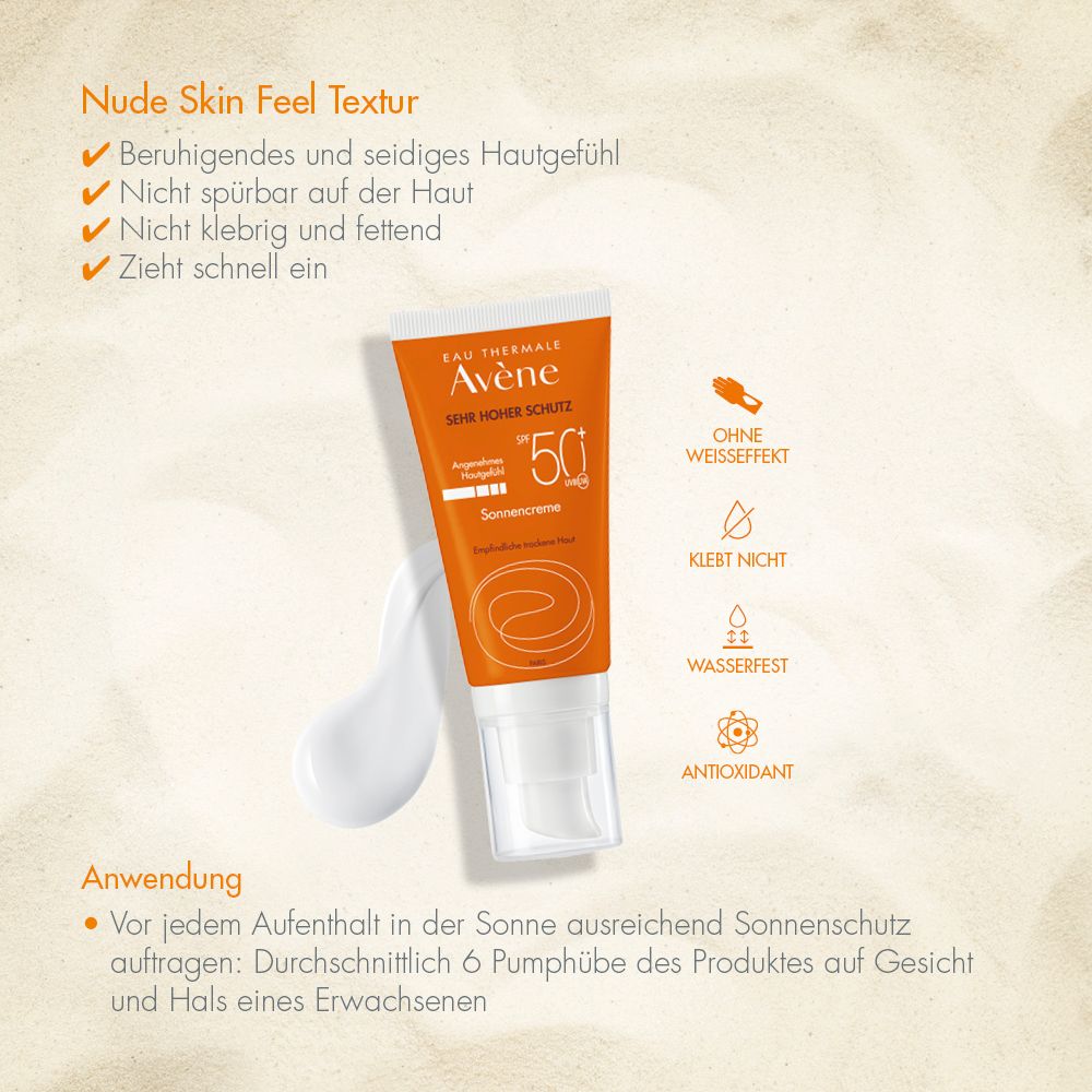Avène Sonnencreme SPF 50+