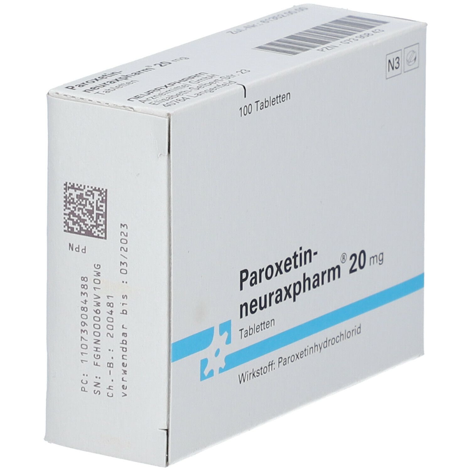 Paroxetin-neuraxpharm® 20 mg