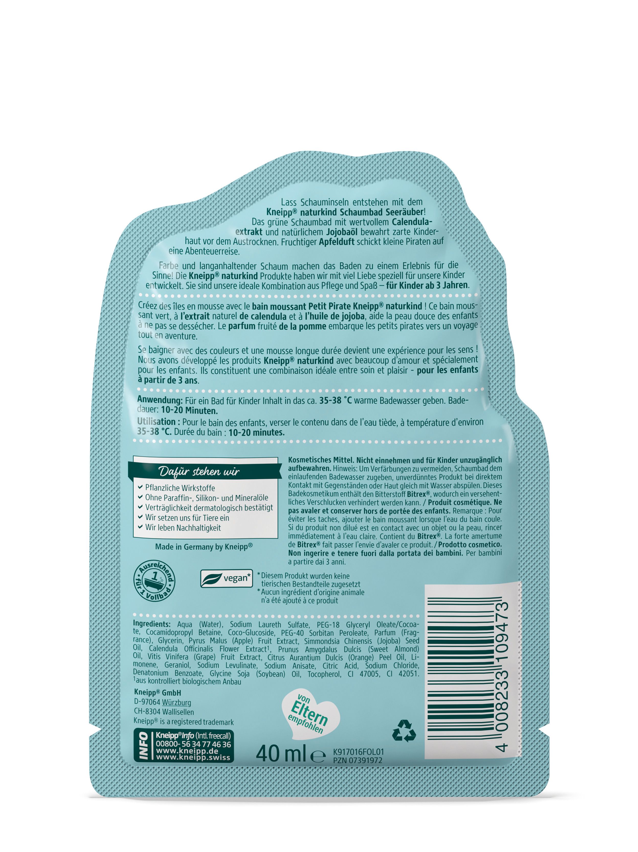 Kneipp® naturkind Seeräuber Schaumbad