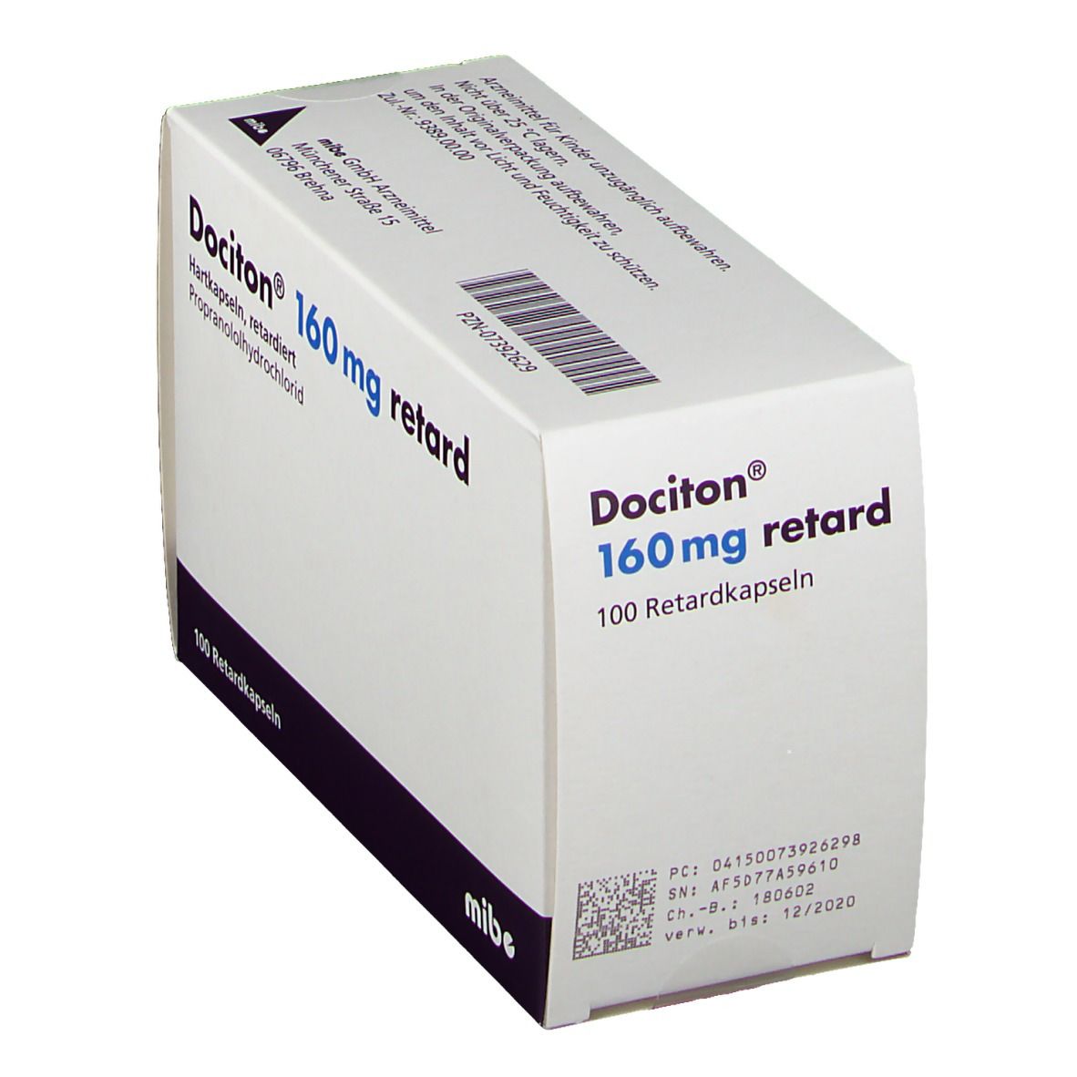 Dociton 160 mg retard Kapseln 100 St Retard-Kapseln