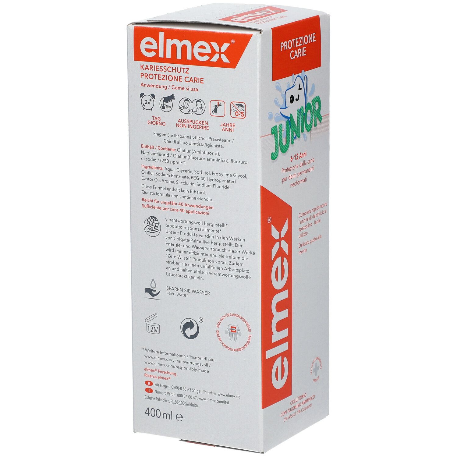 elmex Junior Zahnspülung - für Kinder von 6-12 Jahren