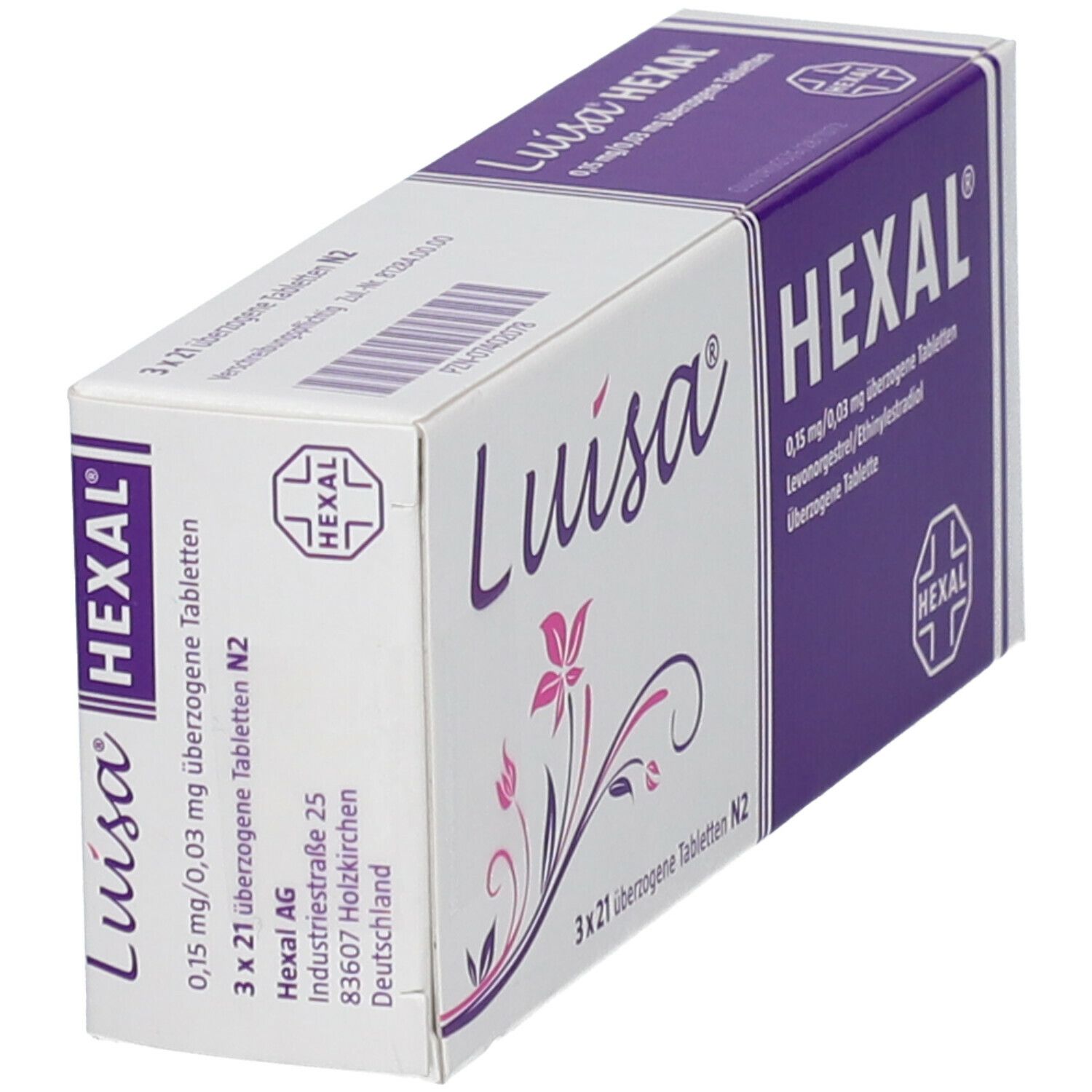 Luisa Hexal 0,15 mg/0,03 mg überzogene Tab. 3x21 St Überzogene Tabletten